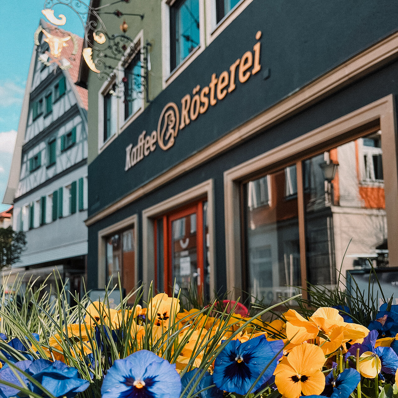 Fassade der Kaffeerösterei Utopia
